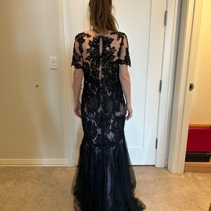 Black lace gown